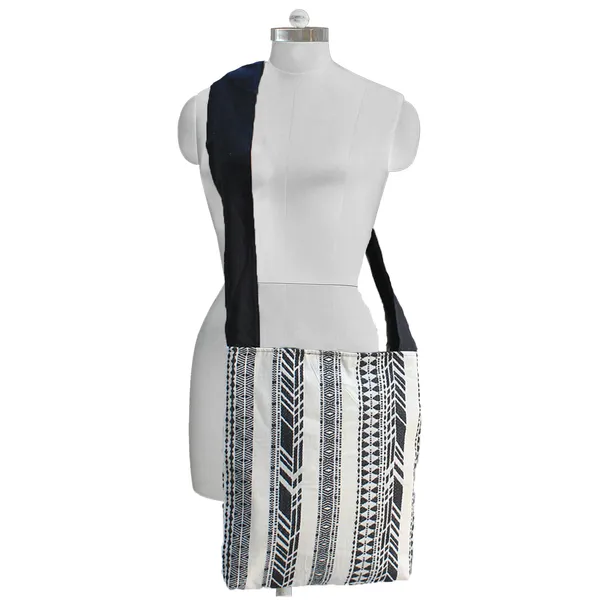 Pack_of_1_Piece_Cotton_Black_Cross_Road_Waved_Collection_Crossbody_Shoulder_Bag_for_Women,_Men,_Girl_&_Boy