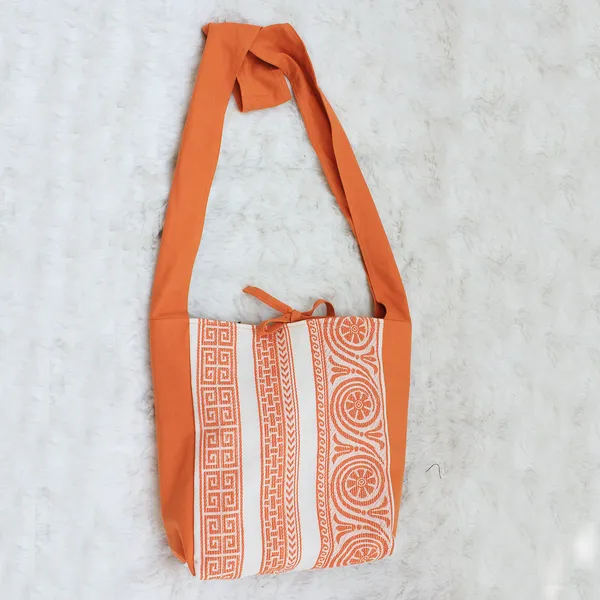 Pack_of_1_Piece_Cotton_Orange_Plaza_Circular_Lurex_Collection_Crossbody_Shoulder_Bag_for_Women,_Men,_Girl_&_Boy