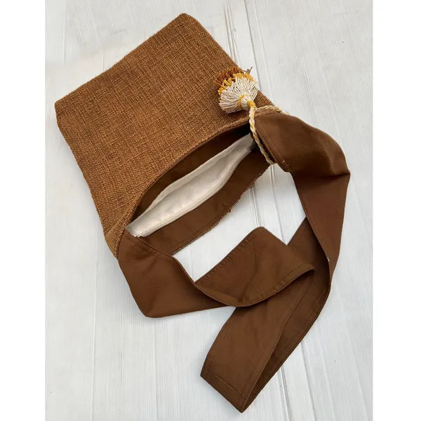 Pack_of_1_Piece_Cotton_Brown_Merit_Collection_Crossbody_Shoulder_Bag_for_Women,_Men,_Girl_&_Boy