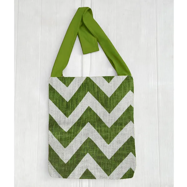 Pack_of_1_Piece_Cotton_Green_Chevron_Collection_Crossbody_Messenger_Bag_for_Women,_Men,_Girl_&_Boy