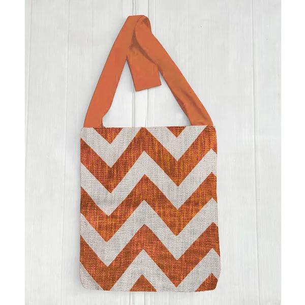 Pack_of_1_Piece_Cotton_Orange_Premium_Chevron_Collection_Crossbody_Messenger_Bag_for_Women,_Men,_Girl_&_Boy