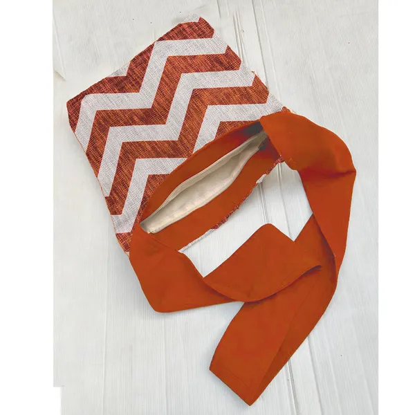 Pack_of_1_Piece_Cotton_Orange_Premium_Chevron_Collection_Crossbody_Messenger_Bag_for_Women,_Men,_Girl_&_Boy