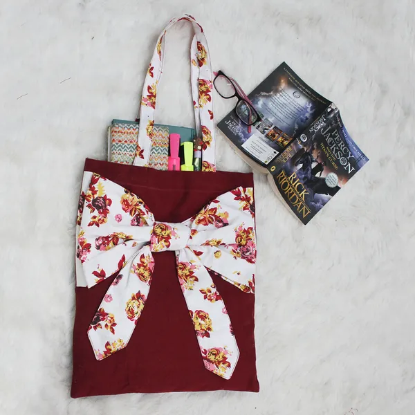 Pack_of_2_Pieces_Cotton_Maroon_Polka_Dot_Printed_Tie_Tote_Shopping_Bag_for_Shopping_General_&_Grocery
