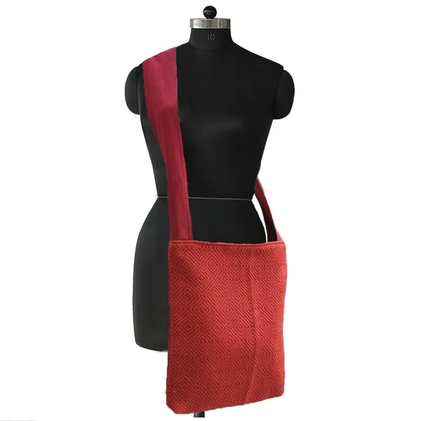 Pack_of_1_Piece_Cotton_Maroon_Baber_Waved_Collection_Crossbody_Messenger_Bag_for_Women,_Men,_Girl_&_Boy