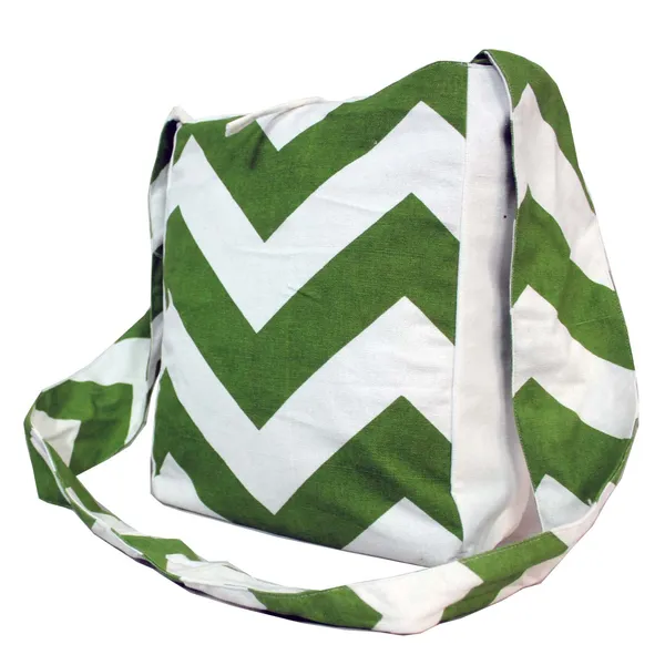 Pack_of_1_Piece_Cotton_Green_Chevron_Printed_Crossbody_Messenger_Bag_for_Women,_Men,_Girl_&_Boy