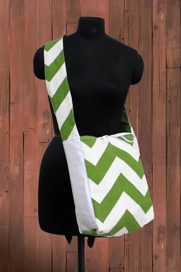 Pack_of_1_Piece_Cotton_Green_Chevron_Printed_Crossbody_Messenger_Bag_for_Women,_Men,_Girl_&_Boy