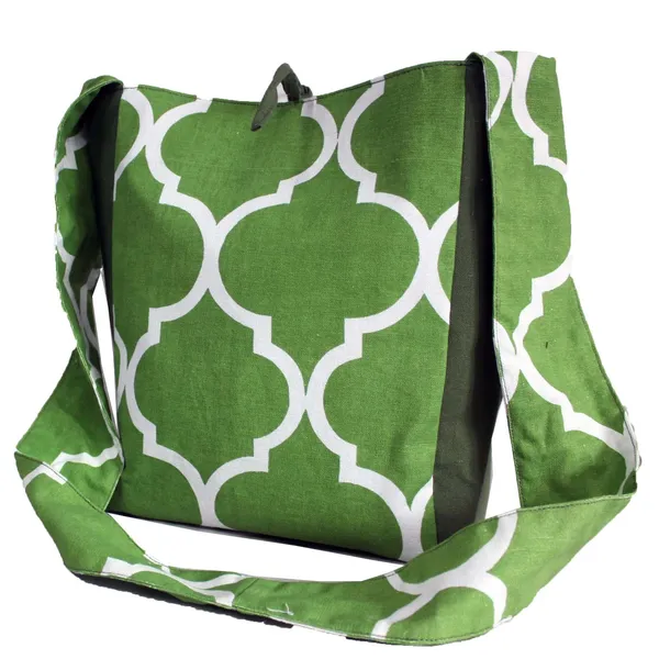 Pack_of_1_Piece_Cotton_Green_Ogee_Printed_Crossbody_Messenger_Bag_for_Women,_Men,_Girl_&_Boy
