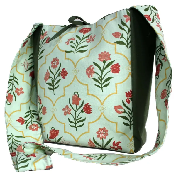 Pack_of_1_Piece_Cotton_Green_Flower_Printed_Crossbody_Messenger_Bag_for_Women,_Men,_Girl_&_Boy
