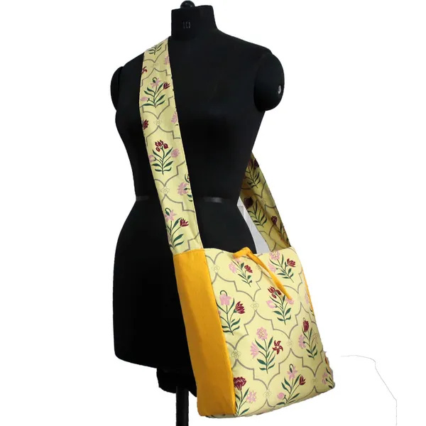 Pack_of_1_Piece_Cotton_Yellow_Flower_Printed_Crossbody_Messenger_Bag_for_Women,_Men,_Girl_&_Boy