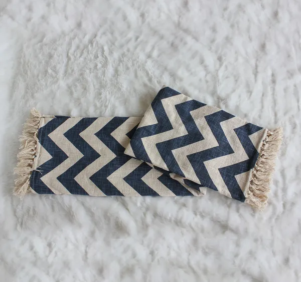 Pack_of_1_Piece_Cotton_Navy_Blue_Chevron_Printed_Collection_Decorative_Throw_for_Living_room_and_Bedroom