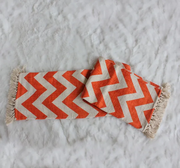 Pack_of_1_Piece_Cotton_Orange_Chevron_Printed_Collection_Decorative_Throw_for_Living_room_and_Bedroom