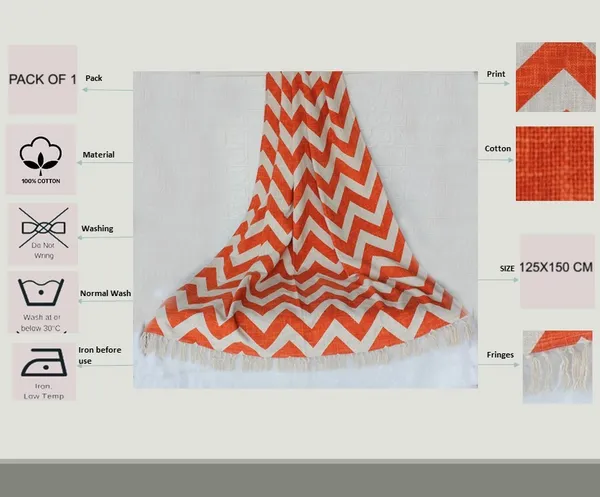 Pack_of_1_Piece_Cotton_Orange_Chevron_Printed_Collection_Decorative_Throw_for_Living_room_and_Bedroom