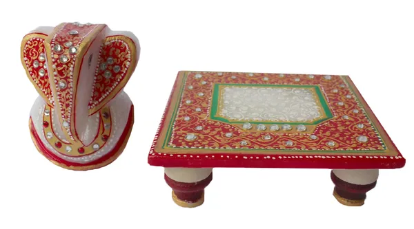 Pack_of_1_Piece_Marble_Multicolor_Gold_Embossed_Ganesha_With_Choki_for_Pooja_Room_and_Decoration
