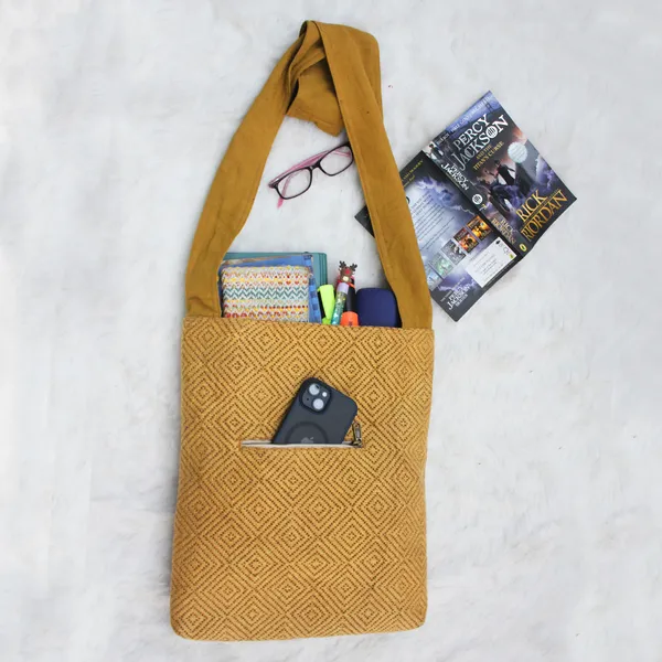 Pack_of_1_Piece_Cotton_Yellow_Cotton_Baber_Waved_Collection_Crossbody_Messenger_Bag_for_Women,_Men,_Girl_&_Boy