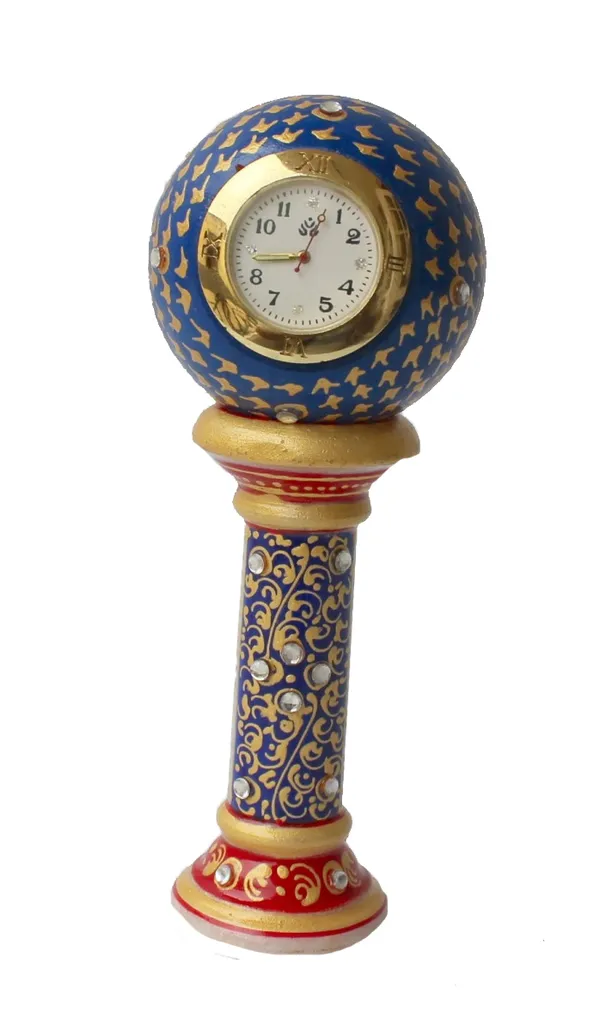 Pack_of_1_Piece_Marble_Multicolor_Hand_Painted_Long_Pillar_Clock_for_Table_Clock_for_Home_and_Table_Decoration