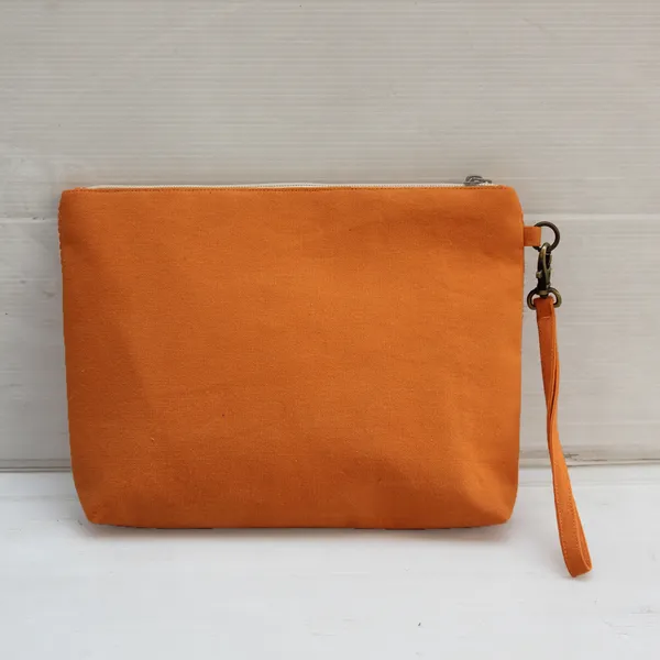 Pack_of_1_Piece_Cotton_Orange_Plaza_Circular_Lurex_Collection_Multi_Utility_Pouch_for_Travel_and_Storage_Accessories_Organizer