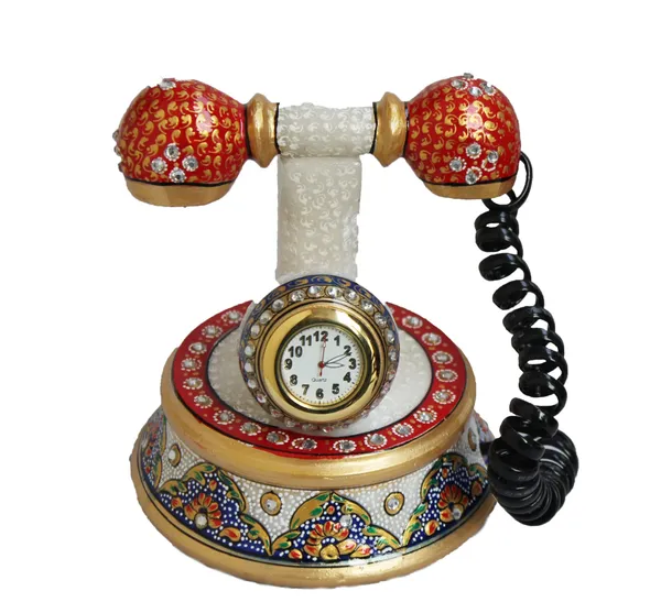 Pack_of_1_Piece_Marble_Multicolor_Hand_Painted_Telephone_With_Watch_for_Home_and_Table_Decoration