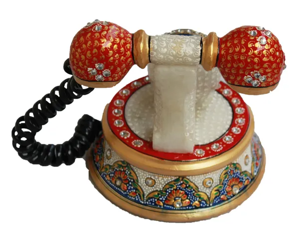 Pack_of_1_Piece_Marble_Multicolor_Hand_Painted_Telephone_With_Watch_for_Home_and_Table_Decoration