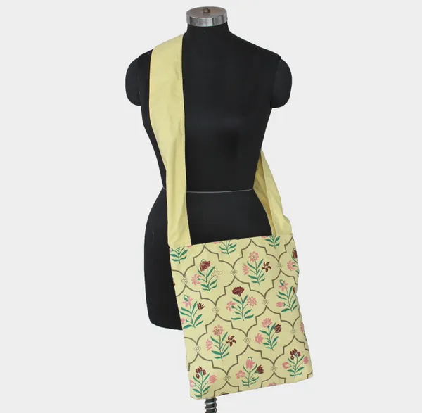 Pack_of_1_Piece_Cotton_Lime_Yellow_Floral_Printed_Collection_Crossbody_Messenger_Bag_for_Women,_Men,_Girl_&_Boy