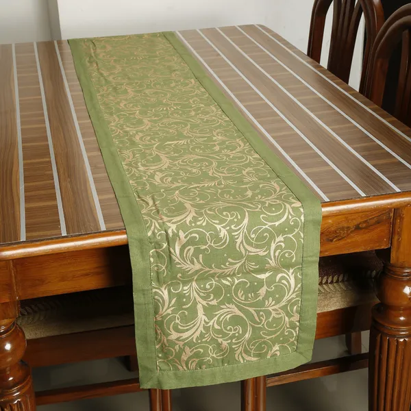 Pack_of_1_Piece_Cotton_Green_Gold_Printed_Table_Runner_for_Dining_&_Center_Table