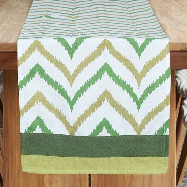 Pack_of_1_Piece_Cotton_Green_Chevron_Printed_Table_Runner_for_Dining_&_Center_Table