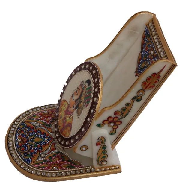 Pack_of_1_Piece_Marble_Multicolor_Painted_King_Queen_Mobile_Holder_for_Home_and_Table_Decoration