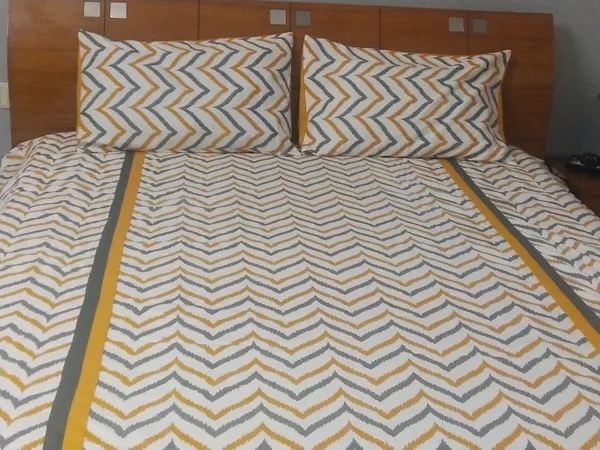Pack_of_3_Pieces_Cotton_Yellow_Double_Iket_Printed_Bedsheet_With_Pillow_Cover_for_Bedroom,_Guest_Room,_Kids_Room