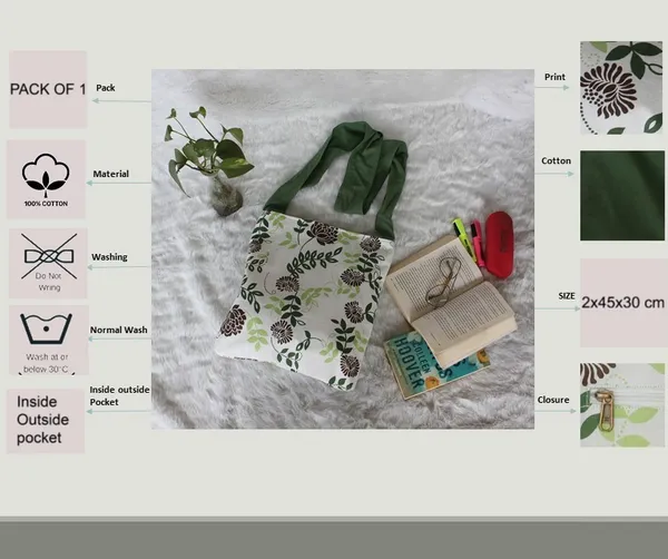 Pack_of_1_Piece_Cotton_Green_Big_Leaf_Printed_Collection_Crossbody_Messenger_Bag_for_Women,_Men,_Girl_&_Boy