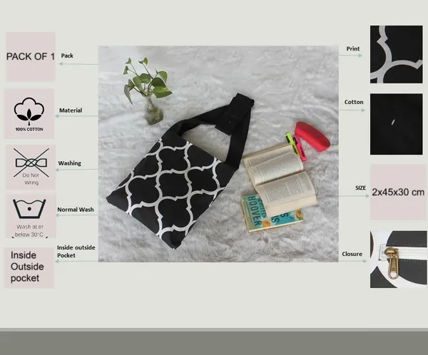 Pack_of_1_Piece_Cotton_Midnight_Black_Ogee_Printed_Collection_Crossbody_Messenger_Bag_for_Women,_Men,_Girl_&_Boy