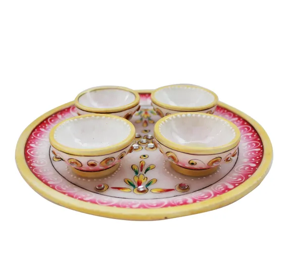 Pack_of_1_Piece_Marble_Maroon_Hand_Painted_Ganesha_with_Deepak_on_Choki_for_Pooja_Room_and_Table_Decoration