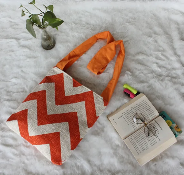 Pack_of_1_Piece_Cotton_Orange_Premium_Chevron_Collection_Crossbody_Messenger_Bag_for_Women,_Men,_Girl_&_Boy