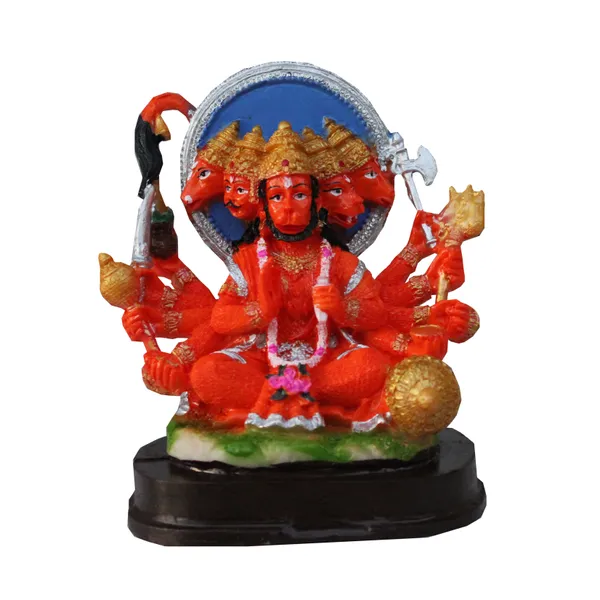 Pack_of_1_Piece_Polyresin_Orange_Panchmukhi_Hanuman_for_Pooja_Room_and_Decoration