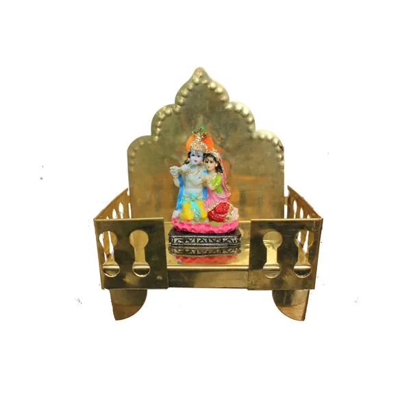 Pack_of_1_Piece_Brass_Multicolor_Radha_Krishna_on_singhasan_for_Pooja_Room_and_Decoration