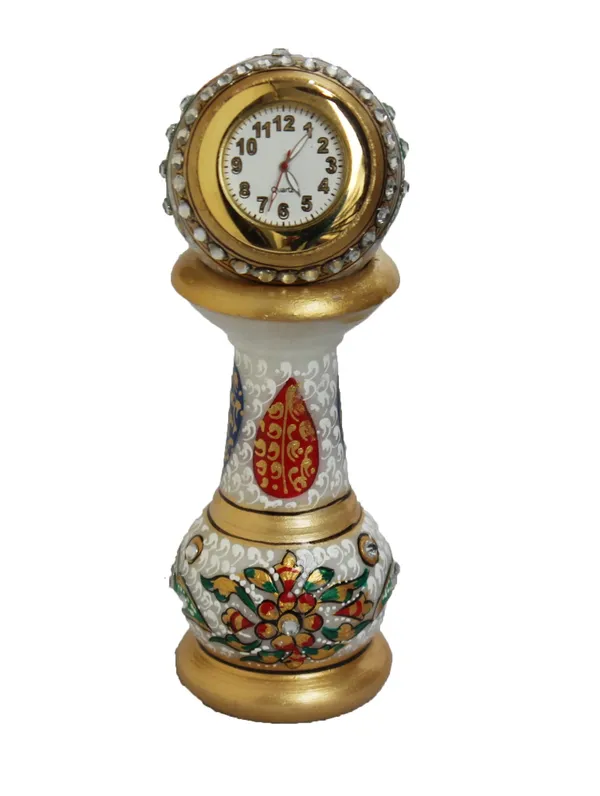 Pack_of_1_Piece_Marble_Multicolor_Hand_Painted_Table_Clock_for_Home_and_Table_Decoration