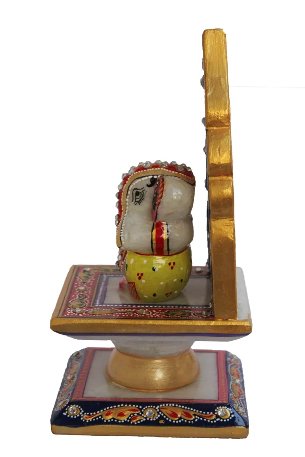 Pack_of_1_Piece_Marble_Multicolor_Painted_Ganesha_on_Singhasan_for_Pooja_Room_and_Table_Decoration