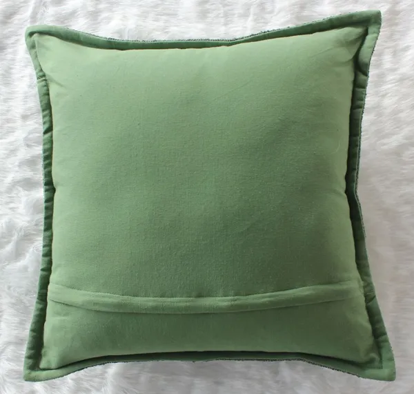 Pack_of_2_Pieces_Polyester_Dark_Green_Delta_Boucle_Collection_Cushion_and_Pillow_Cover_for_Living_Room_and_Bedroom