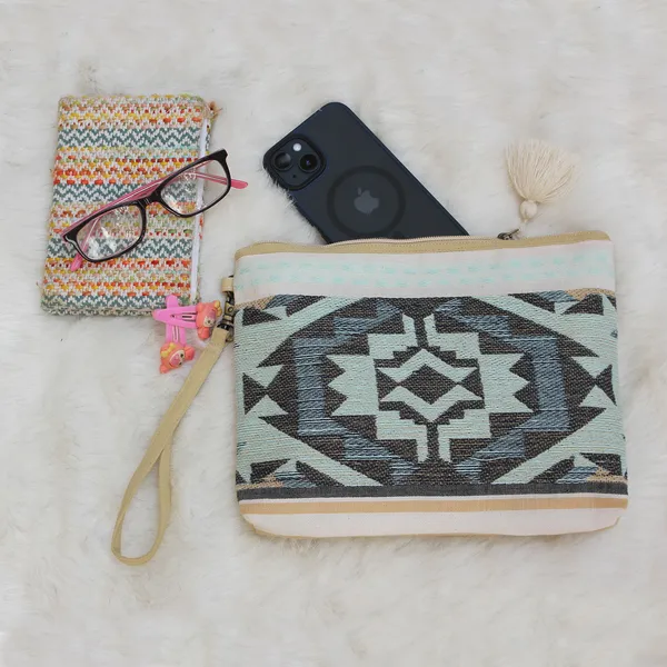 Pack_of_1_Piece_Cotton_Beige_Amber_Ikat_Collection_Multi_Utility_Pouch_for_Travel_and_Storage_Accessories_Organizer