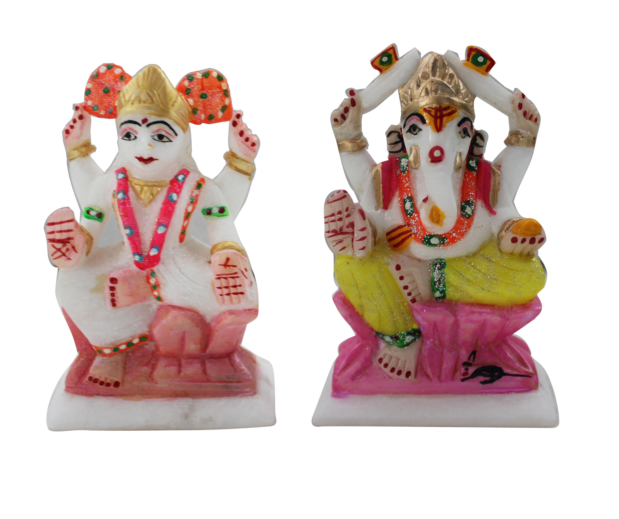 Pack_of_1_Piece_Marble_Multicolor_Hand_Painted_Laxmi_Ganesha_for_Pooja_Room_and_Table_Decoration