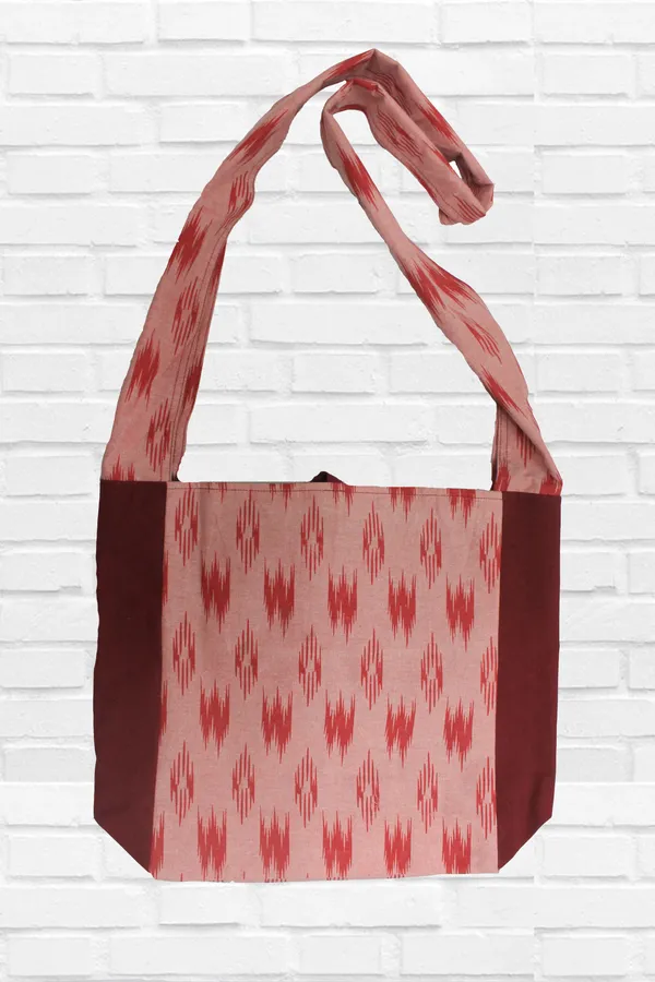 Pack_of_1_Piece_Cotton_Maroon_W-Ikat_Printed_Collection_Crossbody_Messenger_Bag_for_Women,_Men,_Girl_&_Boy