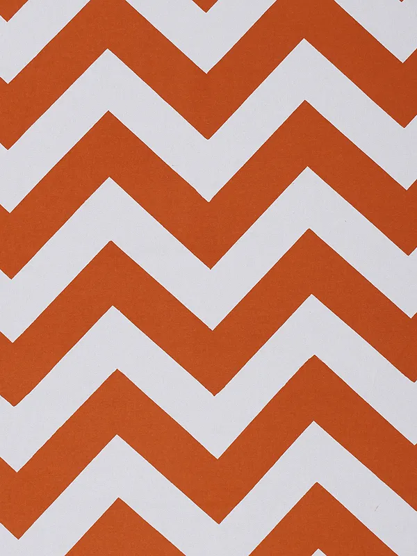 Pack_of_2_Pieces_Cotton_Orange_Chevron_Printed_Single_Bedsheet_With_Pillow_Cover_for_Bedroom,_Guest_Room,_Kids_Room