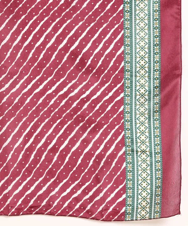 Maroon_Cotton_Printed_Kurti_Pant_With_Dupatta_Set