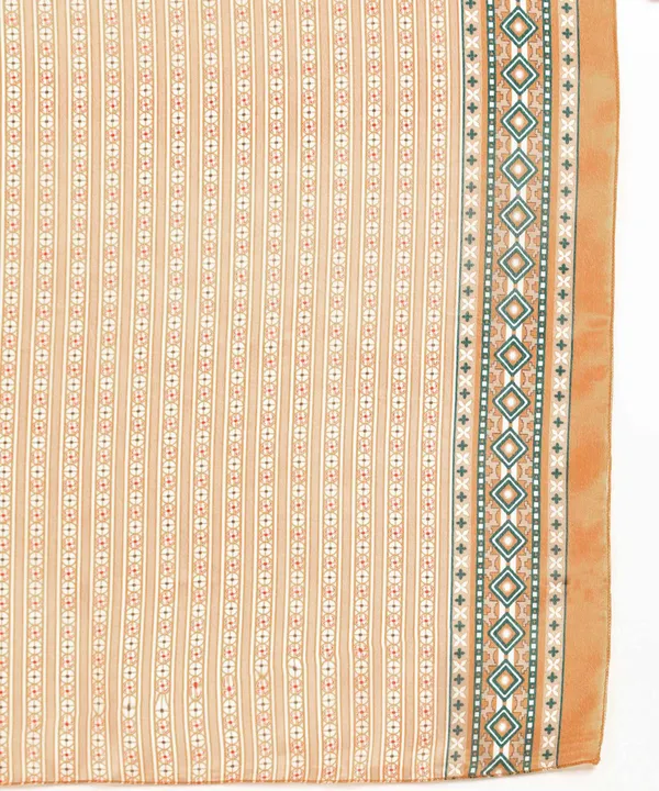 Light_Brown_Cotton_Printed_Round_Kurti_With_Dupatta_Set_For_Women