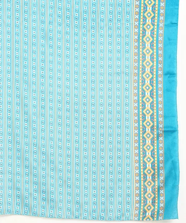 Sky_Blue_Cotton_Printed_Round_Kurti_With_Dupatta_Set_For_Women