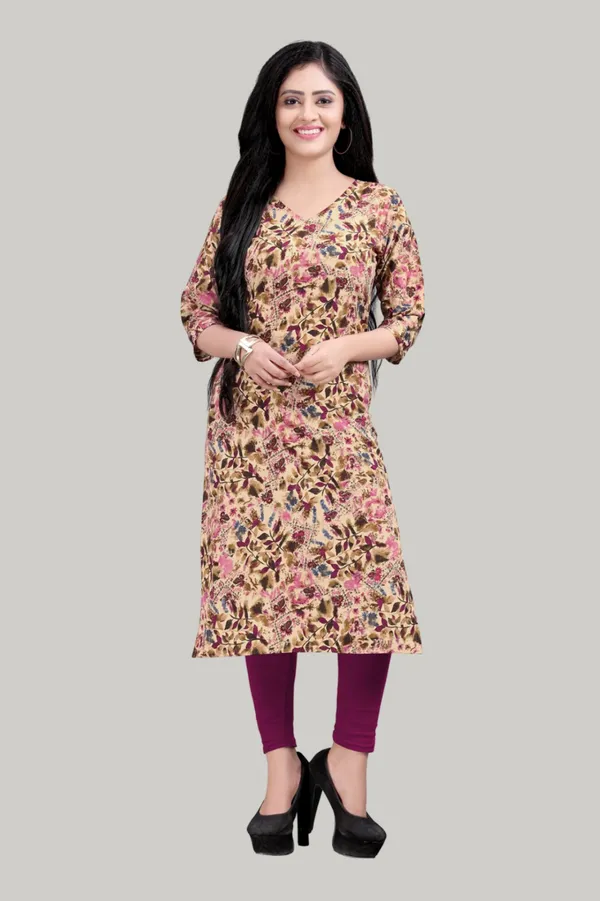 Beige_Women_Printed_Straight_Kurti
