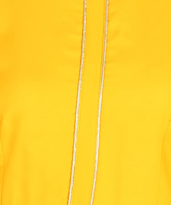 Yellow_Women_Anarkali_Kurti_With_Foil_Print_Dupatta