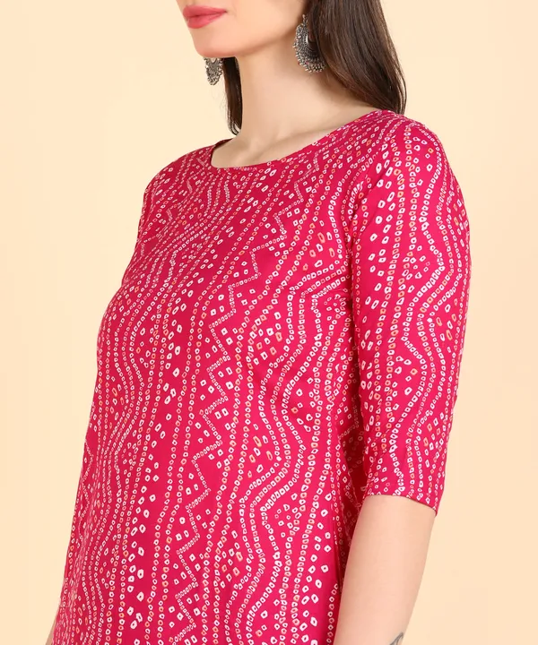 Pink_Cotton_Printed_Kurti_Pant_With_Dupatta_Set