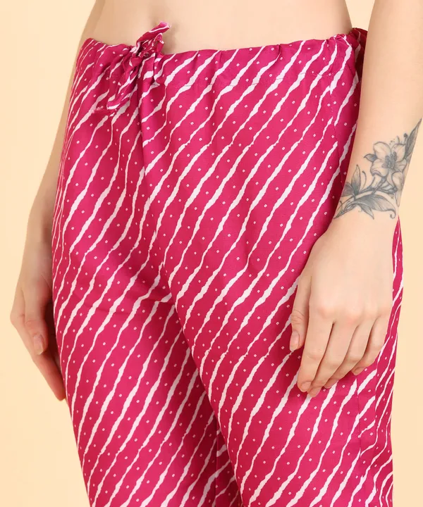 Pink_Cotton_Printed_Kurti_Pant_With_Dupatta_Set
