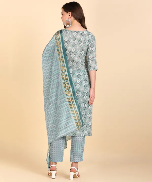 Multicolor_Cotton_Printed_Kurti_Pant_With_Dupatta_Set
