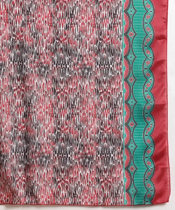 Red_Cotton_Printed_Kurti_Pant_With_Dupatta_Set