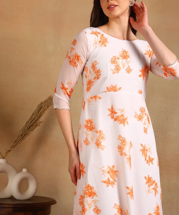 Orange_Anarkali_Kurta_With_Dupatta